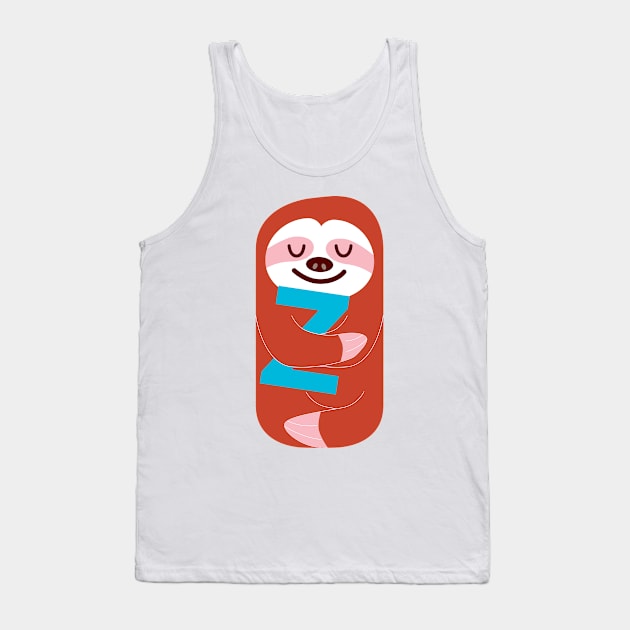 The Slothful Sloth Tank Top by littleoddforest